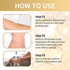 Aceite exfoliante de cuerpo amarillo fuerte de etiqueta privada Extra fuerte para piel oscura - Product Image 4