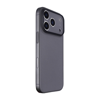 Étui de téléphone en plastique PP super fin avec texture sergé, anti-traces de doigts, finition mate, protection 360° et protection de l'objectif pour 17 Pro