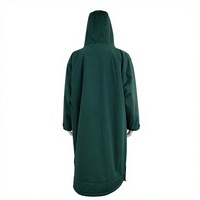 Robe de change épaisse imperméable à capuche pour homme avec doublure en polaire pour la plage et le surf