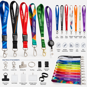 High Quality Durable Lanyards, Custom Detachable Neck Strap Embroidered Personalizado Polyester Nylon Custom Woven Lanyard/ - Product Image 2
