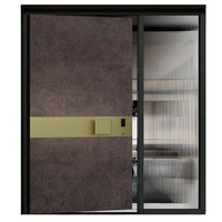 Portail de sécurité extérieur en aluminium, grille antivol pour jardin, villa, allée résidentielle, entrée pivotante en bois personnalisable