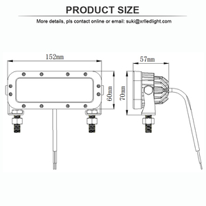 12v <b>Led</b> Work <b>Led</b> Laser Beam Safety <b>Red</b> Zone <b>Light</b> XRL1081C Line Bean <b>Light</b> XRL1081C - Product Image 6