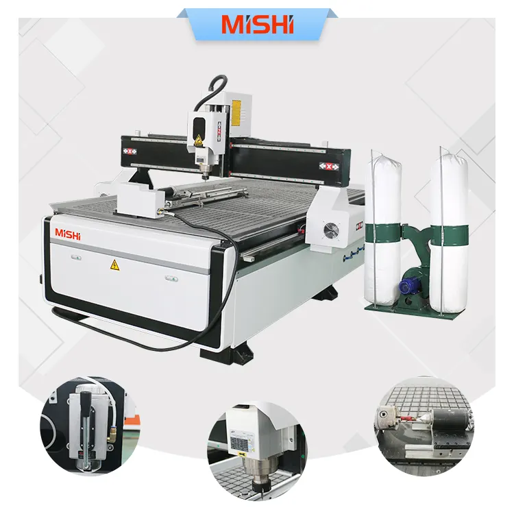 MISHI 4 แกน 1325 เครื่องเราเตอร์ CNC งานไม้ออกแบบประตูไม้ 3D เครื่องจักรเราเตอร์ CNC สําหรับไม้ในสหราชอาณาจักร