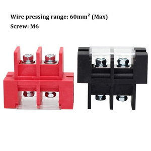 180A 600V DC автомобильный латунный винт настенное крепление панели подачи через клеммный блок 2-контактный - Product Image 5