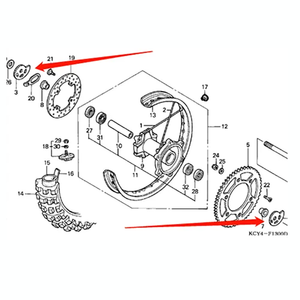 Kit Regolatore Guida Catena per Moto HONDA CRF150F CRF230F CRF230L CRM250 <span class=keywords><strong>AR</strong></span> XLR250R XR 230 <span class=keywords><strong>250</strong></span> 400 600 650 R L - Product Image 2