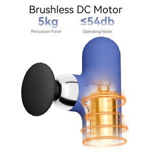 Mini Massaggiatore Elettrico Professionale Ricaricabile Portatile per Fascia Muscolare Pistola per Massaggio a Percussione con Motore Brushless a 4 Velocità e Terapia del Calore - Product Image 3