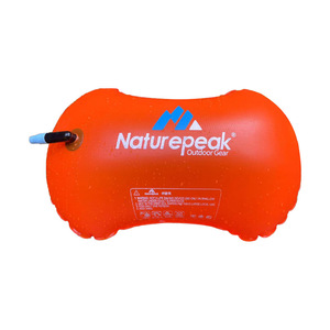 Flotteur de piscine Naturepeak à airbag unique, bouée en PVC orange, jouet aquatique gonflable pour adultes et enfants - Product Image 3