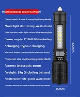 Lampe de poche LED de haute qualité Super lumineuse Rechargeable Portable Ultra puissance lampe torche lanterne de Camping d'urgence en plein air