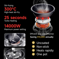 Robot de cuisine intelligent multifonctionnel AI Chef pour restaurants et cuisines domestiques, prend en charge la cuisson entièrement automatique et la friture