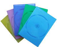 Casing & Kotak CD/DVD Kosong Eksternal Standar Grosir 14mm Warna Pink/Biru/Hijau/Putih/Ungu/Hitam/Bening/Kuning