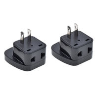 Adaptateur de convertisseur de prise à deux broches standard américain Adaptateur d'alimentation multifonction