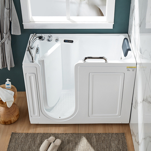 Bañera de hidromasaje independiente moderna de lujo, <span class=keywords><strong>Spa</strong></span>, masaje de hidromasaje de alta calidad para <span class=keywords><strong>parejas</strong></span>, baño de remojo caliente con escurridor para hoteles - Product Image 2