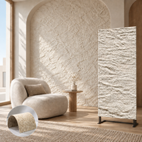 Échantillons de panneaux muraux imperméables en pierre souple MCM de haute qualité, motif étoile et lune, pour décoration murale intérieure et extérieure