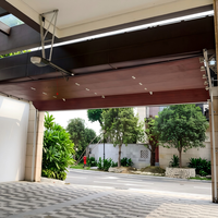 Puerta de Garaje Seccional Moderna, Automática, Eléctrica, Impermeable, de Aleación de Aluminio, con Control Remoto, para Exteriores, Sótanos, Villas y Almacenes