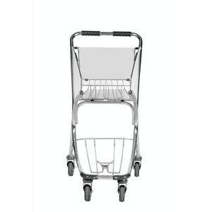 스테인레스 스틸 <span class=keywords><strong>4</strong></span> 륜 제조업체 공항 카트 트롤리 - Product Image 3