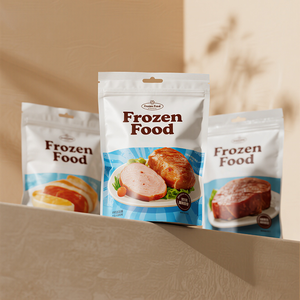 कस्टम बैग ज़िप्लॉक फूड पैकेजिंग पन्नी प्लास्टिक के साथ खड़े पाउच पैक पैकिंग - Product Image 6