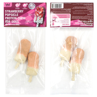 Friandises à mâcher pour chiens en forme de crème glacée, saveur fruitée, riches en protéines, pour le nettoyage dentaire – Fournisseur d'usine