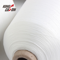 Fil à coudre élastique en polyester recyclé certifié GRS KINGCASON, qualité supérieure, fil recyclé DTY pour la couture, le tissage et le tricotage