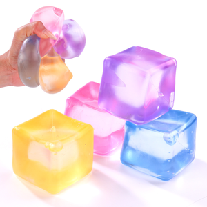 Juguete Antiestrés de Maltozina Transparente en Forma de Cubo de Hielo, de Rebote Lento, Venta al Por Mayor - Product Image 1