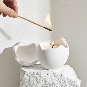 <strong>Egg</strong> Shaped Soy Wax <strong>Candle</strong> Aromatherapy Holiday Ramadan Wedding Gift Custom Handmade Environment-Friendly Non-Toxic Wholesale - Product Image 1