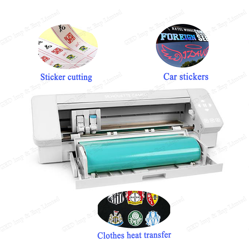 Guangzhou GED Produk Terbaru Silhouette Cameo Cutter 4 Cutting Plotter Vinyl Cutting Plotter untuk Sticker Cutting Glass Sticker