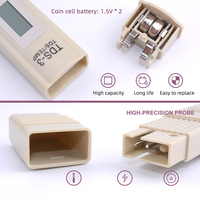 Testeur de qualité de l'eau numérique multifonctionnel 3 en 1 TDS EC, testeur de température, stylo testeur, testeur de pureté de l'eau PPM, batterie OEM