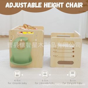Ensemble table et chaises en bois massif pour enfants, style scandinave minimaliste, durable, pour usage domestique - Product Image 5