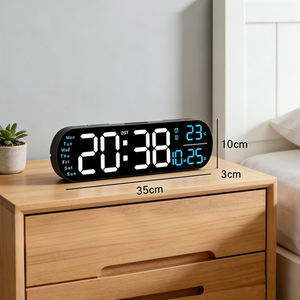 Reloj de Pared Digital Inteligente LED Grande con Control Remoto, Decoración para el Hogar, Alarma, Temperatura, Calendario, Reloj de Escritorio con Letras Grandes - Product Image 6