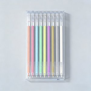 Stylos gel <span class=keywords><strong>en</strong></span> plastique <span class=keywords><strong>pastel</strong></span> haute brillance <span class=keywords><strong>en</strong></span> <span class=keywords><strong>gros</strong></span> |   9 couleurs, pointe de 0,6 mm, fabriqué dans le Guangdong, pour fournitures scolaires et de <span class=keywords><strong>bureau</strong></span> - Product Image 1