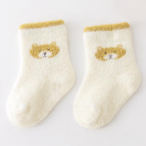 Chaussettes pour enfants solides <span class=keywords><strong>quatre</strong></span> saisons garçon nouveau-né bébé chaussettes coton infantile chaussettes pour filles 0-36 mois - Product Image 4