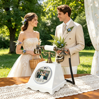 Livre d'or vidéo sans fil vintage HD 1080P 32 Go OEM/ODM en gros, livre d'or vocal pour mariages et fêtes d'anniversaire