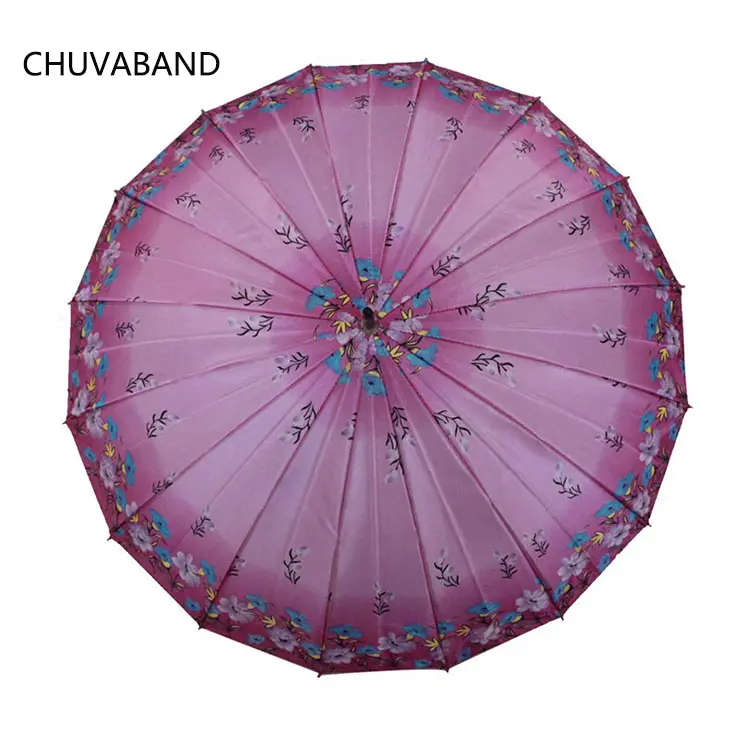 CHUVABAND 21Inch 16K Sườn Tự Động Mở Khung Đen Ô Dù Rẻ Hơn