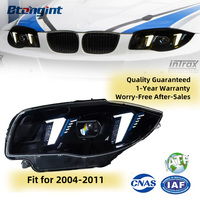 Feux avant LED adaptés aux BMW Série 1 E87 de 2004 à 2011, modification des phares, double couleur LED, feux de jour, lentille