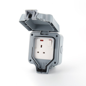 Boîtier de prise étanche Sika pour extérieur, 86 mm, 10 A, 230 V, simple, montage en surface, IP66, boîte de jonction - Product Image 2