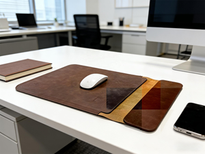 Housse d'ordinateur <span class=keywords><strong>portable</strong></span> personnalisable avec charge sans fil 15W, étui magnétique robuste <span class=keywords><strong>pour</strong></span> <span class=keywords><strong>Macbook</strong></span> <span class=keywords><strong>Pro</strong></span>, en cuir PU imperméable, avec tapis de souris intégré - Product Image 4