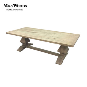 Table basse en bois massif rustique vintage de style farmhouse pour salon MRS WOODS - Product Image 5