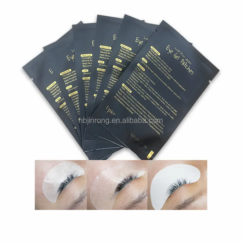 Factory wholesale eyelash patch eye pads private label OEM Custom LOGO hydrogel eye patch for eyelash extensions Very sticky