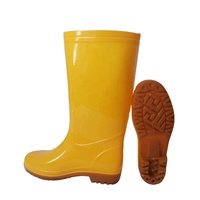 Bottes de pluie en PVC imperméables bottes de pluie de travail en plein air vente en gros d'usine bon marché
