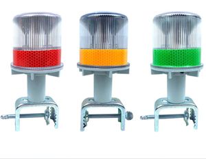 Feu d'avertissement de trafic clignotant LED barricades d'avertissement de route solaire bâton de circulation sur les cônes de circulation pour poste d'avertissement - Product Image 1