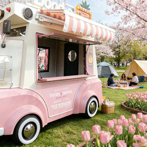 Modern Electric Mobile Food Truck, Catering <b>Trailer</b>, Custom Function Mode for Professional Outdoor Food Service Industry - Product Image 1