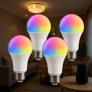 Bombillas Inteligentes E26, Paquete de 4, Multicolor, Control por Aplicación Wi-Fi, para Automatización del Hogar - Product Image 2