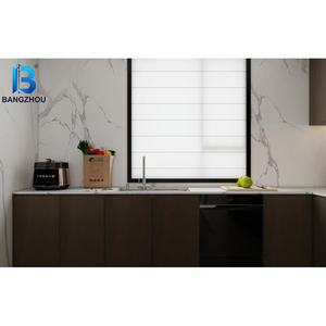 <span class=keywords><strong>EcoHome</strong></span> Armoires de cuisine sur mesure Armoires de cuisine modernes en bois contreplaqué MDF Ensemble d'armoires de cuisine pour îlot de cuisine en forme de L - Product Image 2