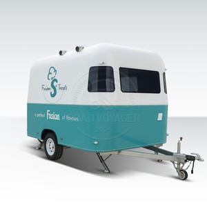 हल्के स्टील पेंट फिनिश मोबाइल फूड ट्रक 2-व्हील/4-व्हील वैकल्पिक - Product Image 3