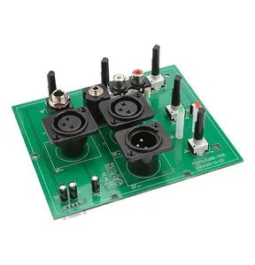 Preamp Amplifier Board Microphone XLR 6.35MM Input With Tweeter Bass EQ Adjustment Compression Preamplifier
