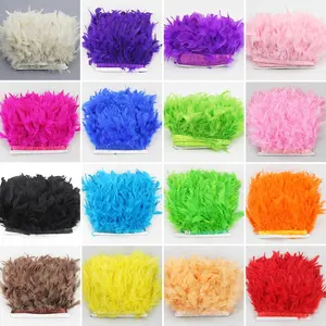 4-6 Inch(10-15 cm) Wholesale Multi-Colored Fluffy Turkey Fringe Trim for Decoration or Pillow and Home Decoration