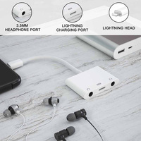Câble adaptateur audio, adaptateur 3,5 mm, adaptateur AUX, adaptateur jack pour casque, adaptateur jack pour écouteurs, pour iPhone iPad