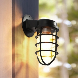 Lámpara de Pared Interior Retro de Vidrio, Lámpara de Pared LED Industrial Impermeable, Iluminación Decorativa para Loft, Pasillo, Patio, Bar, Cafetería - Product Image 6