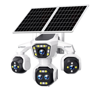 Caméra 4G solaire, étanche IP66, zoom 18x, sans internet requis, se connecte au téléphone, sans fil, pour la maison, l'extérieur, HD, carte mémoire - Product Image 1
