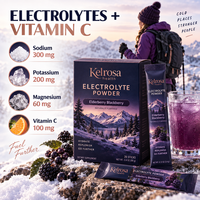 Sachets de boisson hydratante personnalisés au collagène, électrolytes et créatine, marque privée, sans sucre, en vrac, mélange de suppléments en poudre d'électrolytes