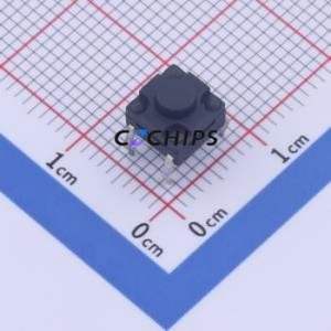 KAN0616F-0501C-CL15 Tactile Switch Through hole,6x6mm Switch Single Pole Single Throw Round Button Through Hole 6mm - Product Image 1